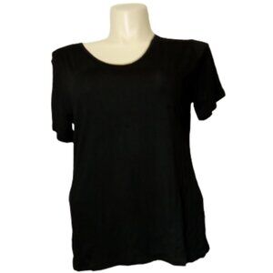 Black Short Sleeve Shirt with Side Pocket